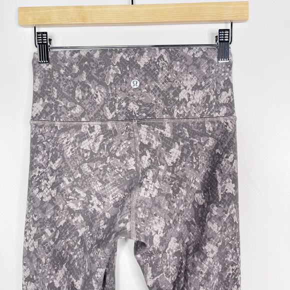 Lululemon Women 6 Align High Rise Pant 25" Legging Hideaway Camo Lunar Rock Gray - Picture 5 of 12